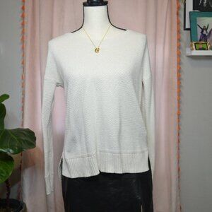 Madewell Seagrove Pullover Sweater - Cream Sz Small
